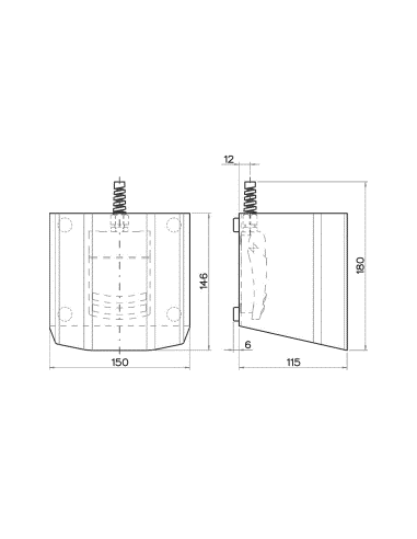51.652R - FM1...U Compact, one pedal foot switch with foot guard