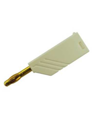 Banana Plug LAS N WS Au WHITE