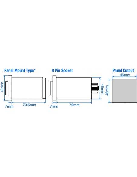 55XU-P8-CU - Analog ON-Delay / Interval Timer, DPDT|Process Controllers