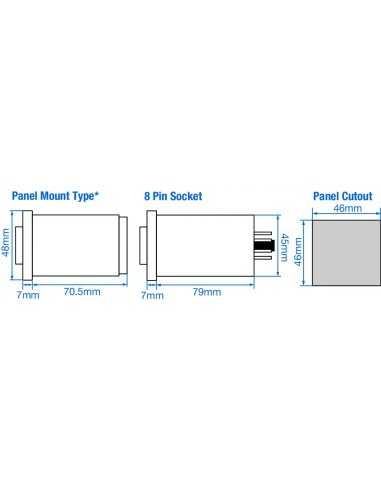 55XC-P8-CU - Analog Cycle Timer, DPDT|Process Controllers