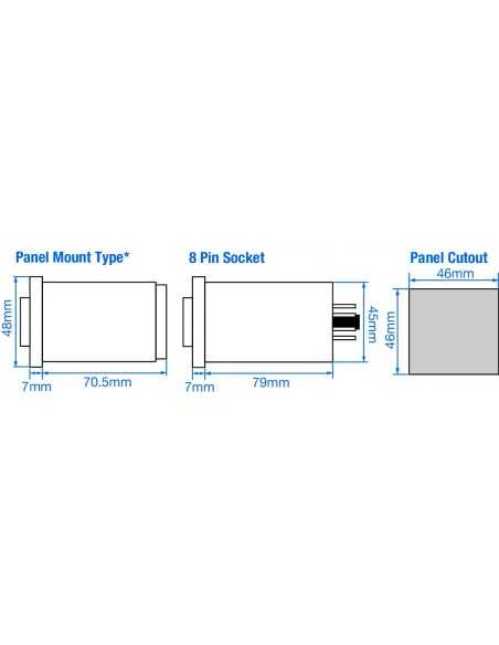 55XC-P8-CU - Analog Cycle Timer, DPDT|Process Controllers