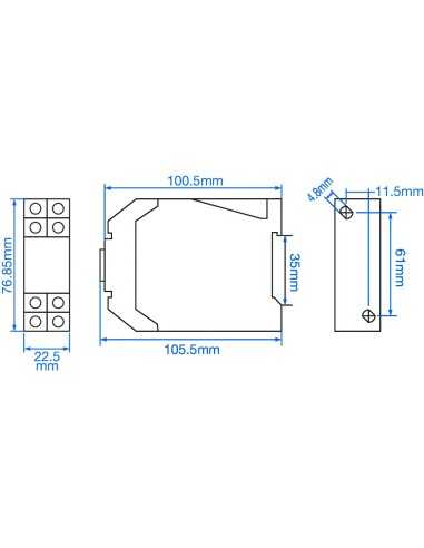 800XU-CU - Analog ON-Delay / Interval Timer, DPDT|Process Controllers