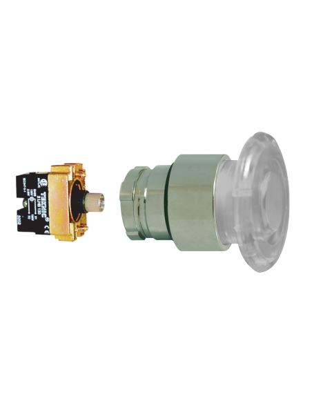 2ALM7LB-024 Mushroom Illuminated Momentary - Illuminated Mushroom Metal Operator|Push Buttons