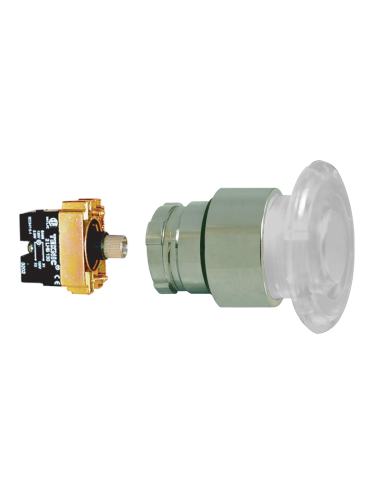 2ALM1LB-048 Mushroom Illuminated Momentary - Illuminated Mushroom Metal Operator|Push Buttons