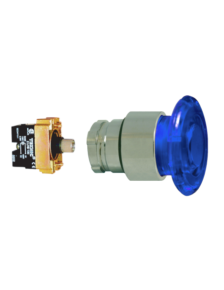 2ALM6LB-110 Mushroom Illuminated Momentary - Illuminated Mushroom Metal Operator|Push Buttons