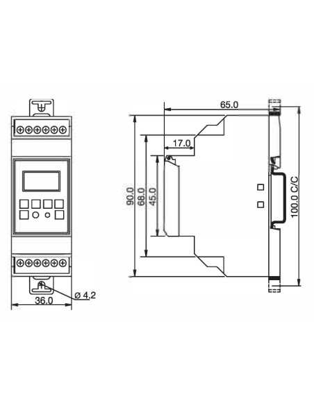 ATS-C24 - Digital Time Switch, Chrono Version|Programmable Panel-Mount Digital Multi-Timer