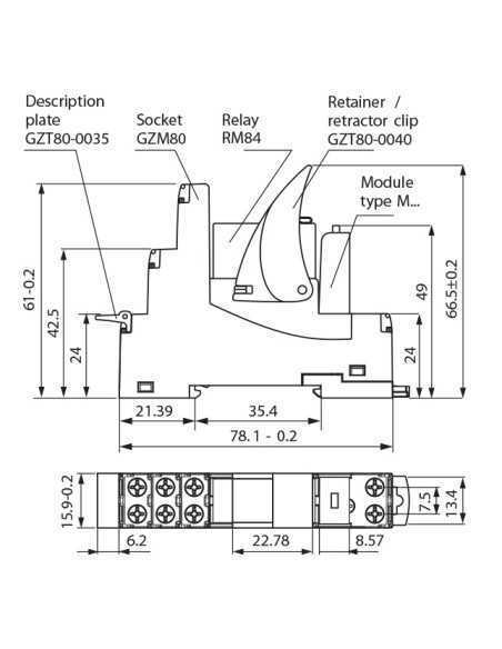 PI84-110DC-00LD - GTM80 Socket, PI84 Interface Relay|Home
