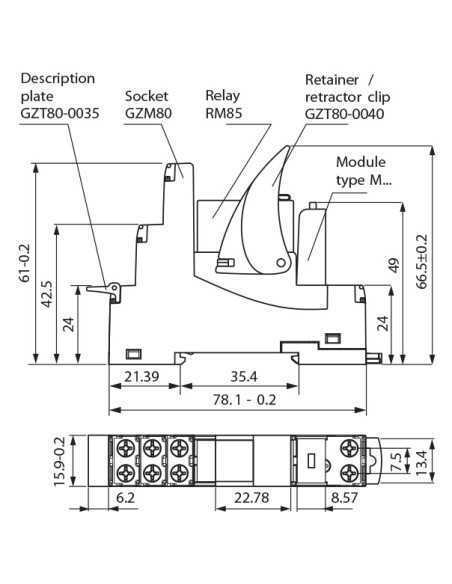 PI85-230AC-00LV - GTM80 Socket, PI85 Interface Relay|Home