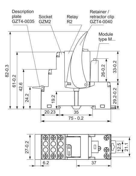 PIR2-024DC-00LD - GZM2 Socket, PIR2 Interface Relay|Home