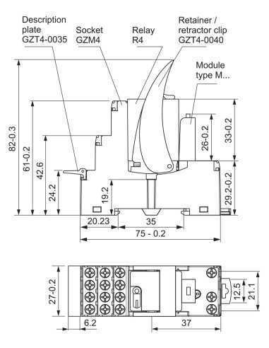 PIR4-110DC-00LD - GZM4 Socket, PIR4 Interface Relay|Home