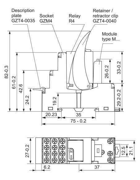 PIR4-110DC-00LD - GZM4 Socket, PIR4 Interface Relay|Home