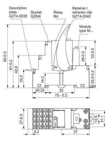 PIR4-110DC-00LV - GZM4 Socket, PIR4 Interface Relay|Home