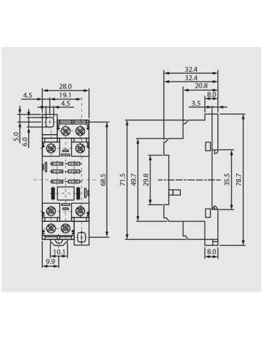 GZY2G - Plug-In Relay Socket for RY2 Series|Home